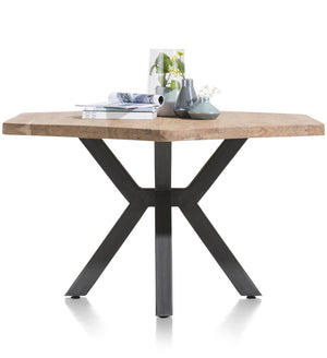 Habufa Quebec Dining tables-Dining Tables-Habufa-130 x 150-Metal Legs-Against The Grain Furniture