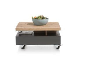 Habufa Quebec Coffee table, Revolving Top.-bookcase-Against The Grain Furniture-[Furniture Village Detroit]-[Habufa Detroit]-[solid wood furniture]-Against The Grain Furniture