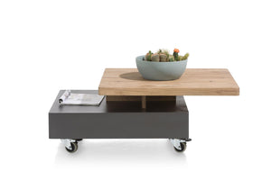 Habufa Quebec Coffee table, Revolving Top.-bookcase-Against The Grain Furniture-[Furniture Village Detroit]-[Habufa Detroit]-[solid wood furniture]-Against The Grain Furniture