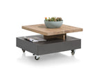 Habufa Quebec Coffee table, Revolving Top.-bookcase-Against The Grain Furniture-[Furniture Village Detroit]-[Habufa Detroit]-[solid wood furniture]-Against The Grain Furniture