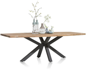 Habufa Quebec Dining tables-Dining Tables-Habufa-210 x 100-Metal Legs-Against The Grain Furniture