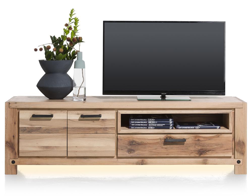 Habufa Maestro and Maitre Lowboard TV Media Cabinets-Tv and Media Unit-Habufa-Natural-200-Wooden-Against The Grain Furniture