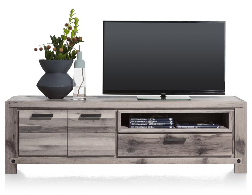 Habufa Maestro and Maitre Lowboard TV Media Cabinets-Tv and Media Unit-Habufa-Grey Plumb-170-Wooden-Against The Grain Furniture