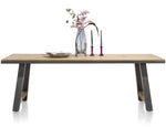 Habufa Farmer and Farmland Oak and Metal Tables-Dining and bar Tables-Habufa-180cm-Against The Grain Furniture