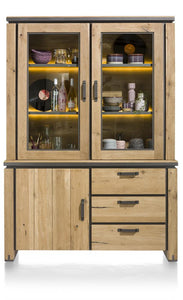 Habufa Farmer and Farmland Buffet Hutch Glass Display Cabinet-Buffet Hutch-Habufa-Against The Grain Furniture