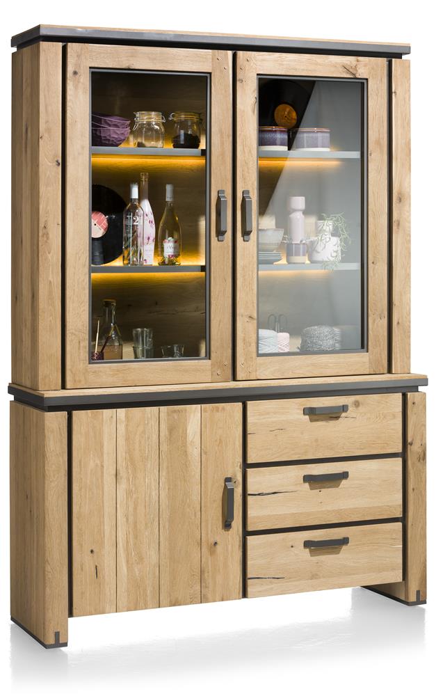 Habufa Farmer and Farmland Buffet Hutch Glass Display Cabinet-Buffet Hutch-Habufa-Against The Grain Furniture