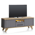 Habufa Jardin Lowboards-TV lowboards-Against the Grain Furniture-140cm-Grey-Against The Grain Furniture