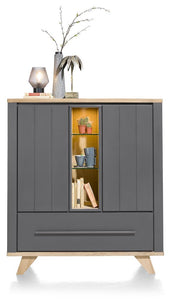 Habufa Jardin Highboard Cabinet-highboard cabinets-Against the Grain Furniture-Grey-Against The Grain Furniture