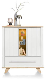 Habufa Jardin Highboard Cabinet-highboard cabinets-Against the Grain Furniture-White-Against The Grain Furniture