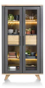 Habufa Jardin Glass Display Cabinet-Display cabinets-Against the Grain Furniture-Grey-Against The Grain Furniture