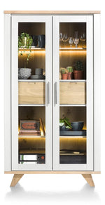 Habufa Jardin Glass Display Cabinet-Display cabinets-Habufa-White-Against The Grain Furniture
