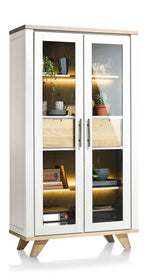 Habufa Jardin Glass Display Cabinet-Display cabinets-Habufa-Grey-Against The Grain Furniture