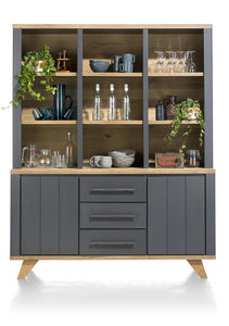 Habufa Jardin Buffet Display Cabinet-Buffet Hutch-Habufa-Grey-Against The Grain Furniture