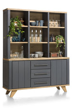 Habufa Jardin Buffet Display Cabinet-Buffet Hutch-Habufa-Grey-Against The Grain Furniture