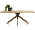Habufa Jardin Starburst Oak Dining Table-Dining Tables-Habufa-200 x 100-Against The Grain Furniture