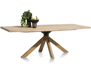 Habufa Jardin Starburst Oak Dining Table-Dining Tables-Habufa-170 x 100-Against The Grain Furniture