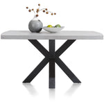 Habufa Maestro and Maitre Concrete Tables With Metal or Oak Legs-Dining Tables-Habufa-180x103cm-Metal-Against The Grain Furniture