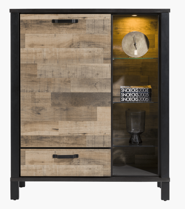 Habufa Sardinie Driftwood Highboard Cabinet-Storage display cabinets-Habufa-Against The Grain Furniture