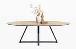 Ridgefield Urban Oak Elliptical Dining Tables in Light Oak