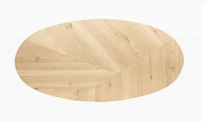 Ridgefield Urban Oak Elliptical Dining Tables in Light Oak