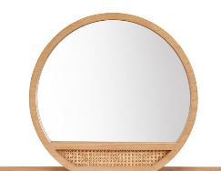 Baker Bali Dressing Table, Mirror, and Stool