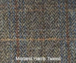 Granby Harris Tweed and Leather Chairs.-harris tweed chairs-Carlton Vintage-Against The Grain Furniture