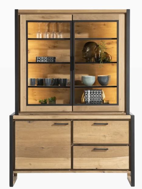 Habufa Metalox Glass Buffet Cabinet-display cabinet-Habufa-Against The Grain Furniture