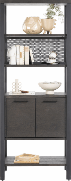 Ridgefield Urban Oak Room Divider Anthracite