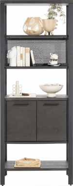 Ridgefield Urban Oak Room Divider Anthracite