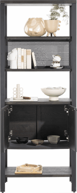 Ridgefield Urban Oak Room Divider Anthracite