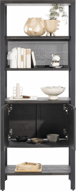 Ridgefield Urban Oak Room Divider Anthracite