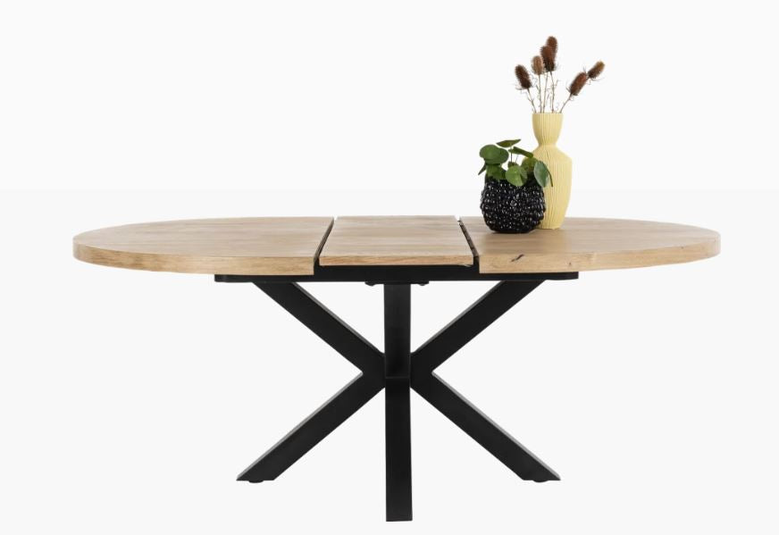 [Habufa_Cleveland]-Dining Tables-Habufa-130 x 150 (+40 ) ext table-Against The Grain Furniture