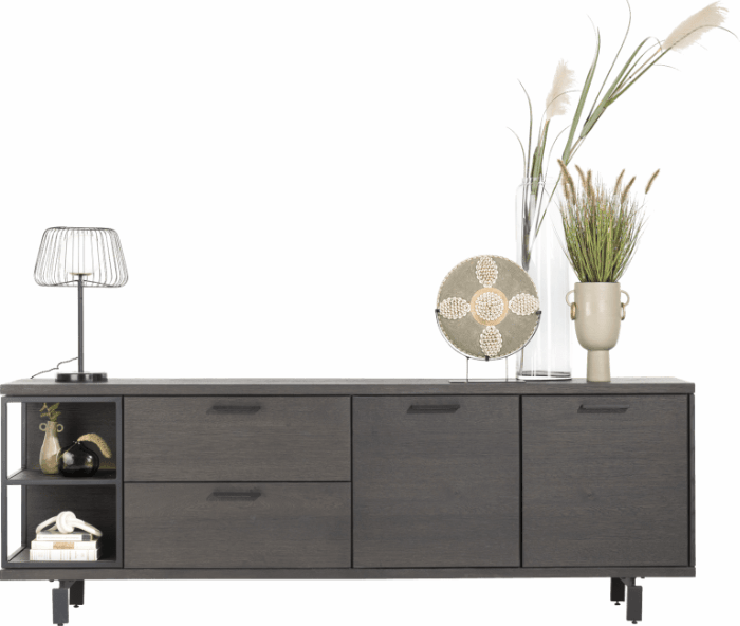 Ridgefield Urban Oak Sideboards in Anthracite