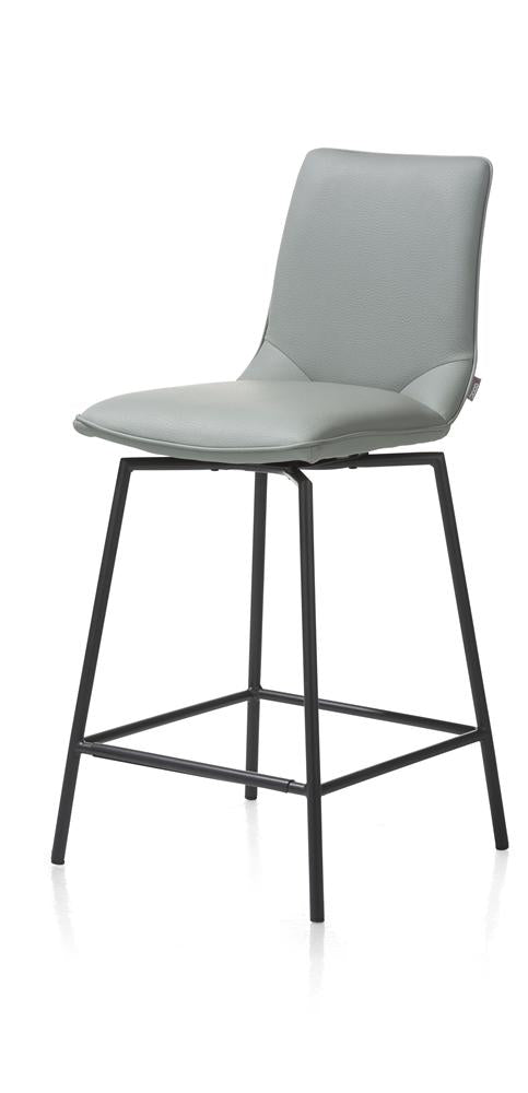 Habufa Davy/Boston Bar Stools-[Habufa Boston]-[Furniture Village Boston]-Anthracite/Black Legs-Against The Grain Furniture