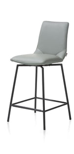 Habufa Davy/Boston Bar Stools-[Habufa Boston]-[Furniture Village Boston]-Anthracite/Black Legs-Against The Grain Furniture