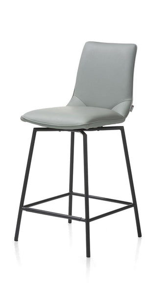 Habufa Davy/Boston Bar Stools-[Habufa Boston]-[Furniture Village Boston]-Anthracite/Black Legs-Against The Grain Furniture