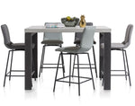 Habufa Davy/Boston Bar Stools-[Habufa Boston]-[Furniture Village Boston]-Anthracite/Black Legs-Against The Grain Furniture